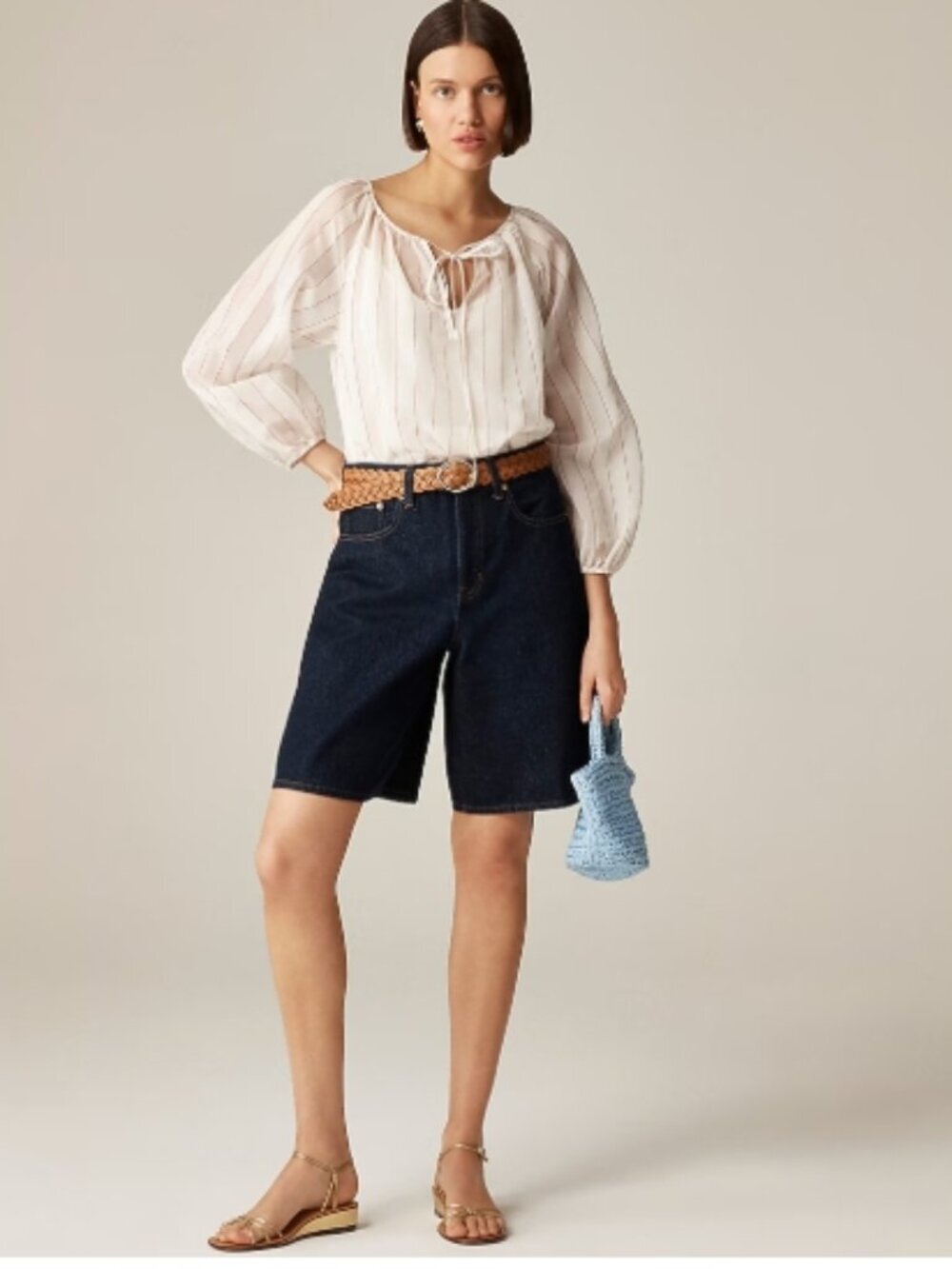J.Crew Denim Trouser Short – Rinse Wash – Size 25 – NWT